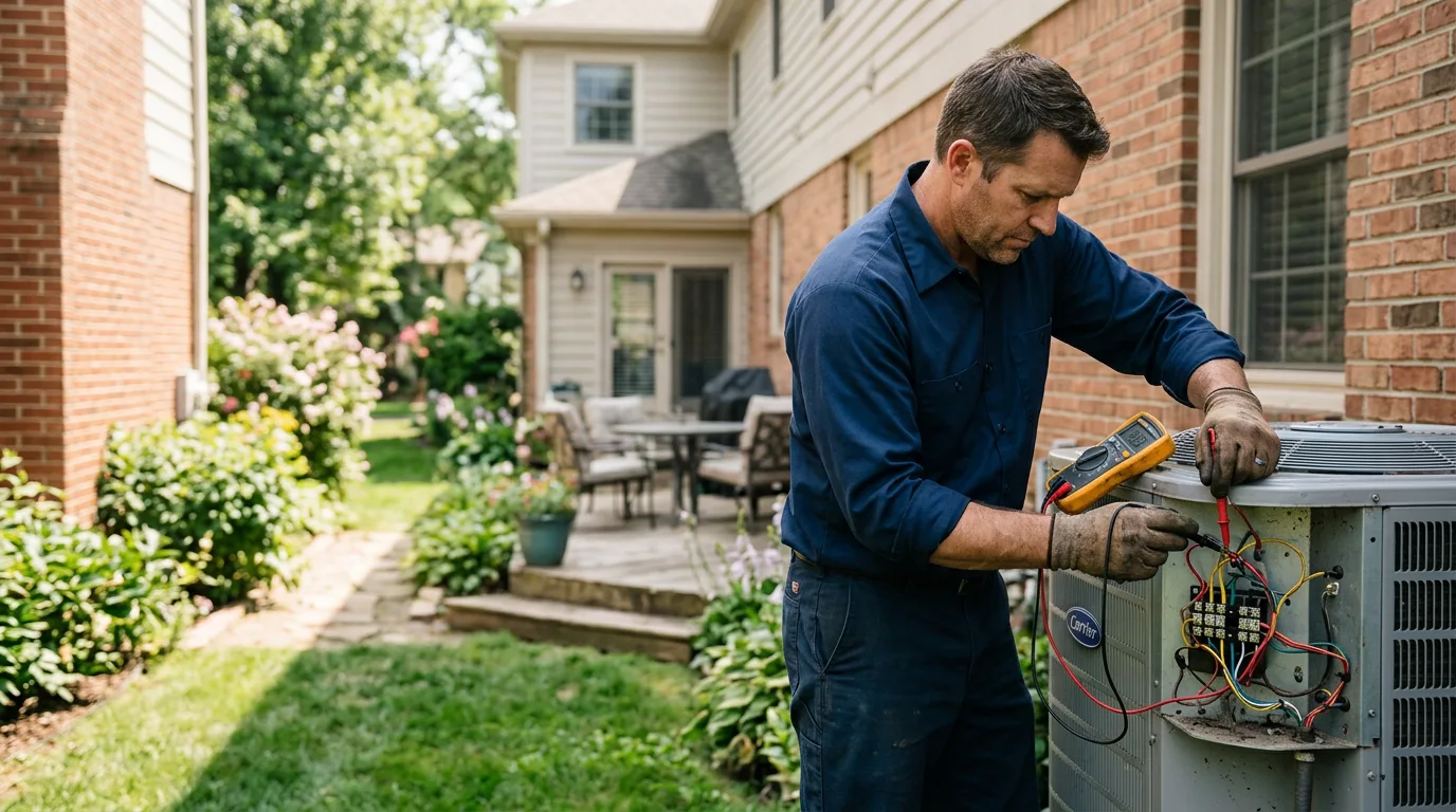 HVAC technician working near Lumberton, NJ